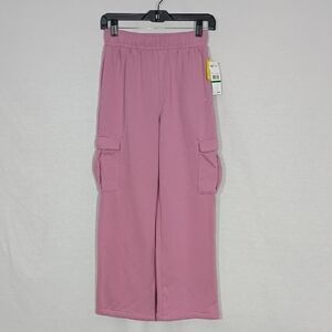 NWT Roxy Mauve Orchid Hiking Cargo Sweatpants Girls Size Large 12/14 Outdoor